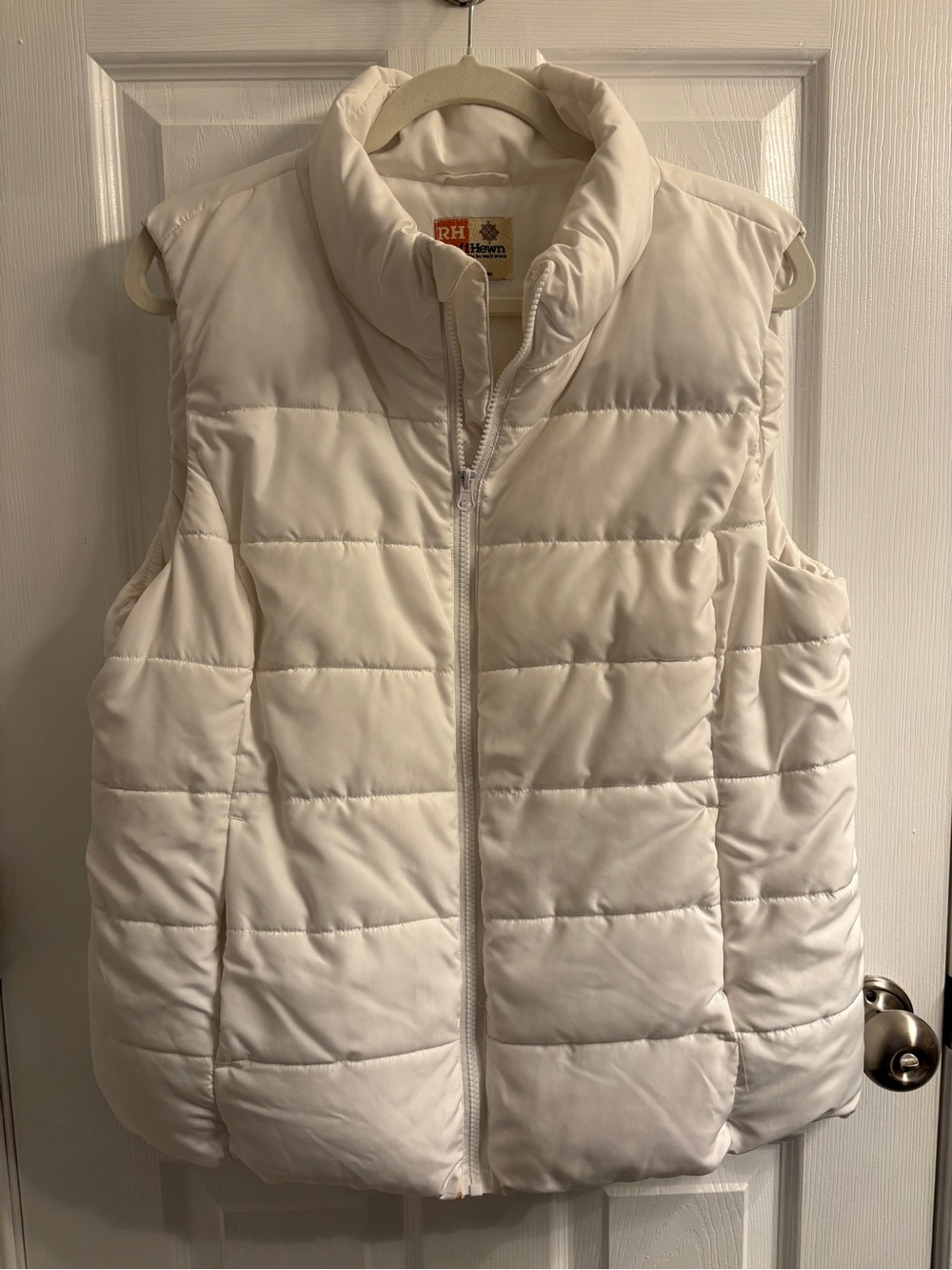 Ruff Hewn Cream Quilted Puffer Vest #0343